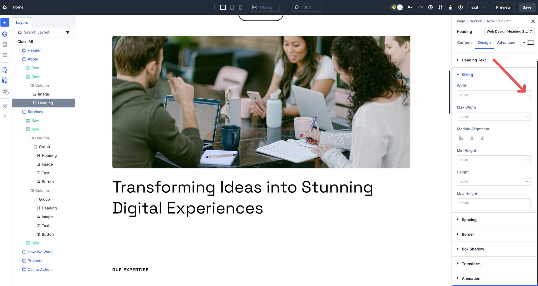 DIVI 5の高度なユニット