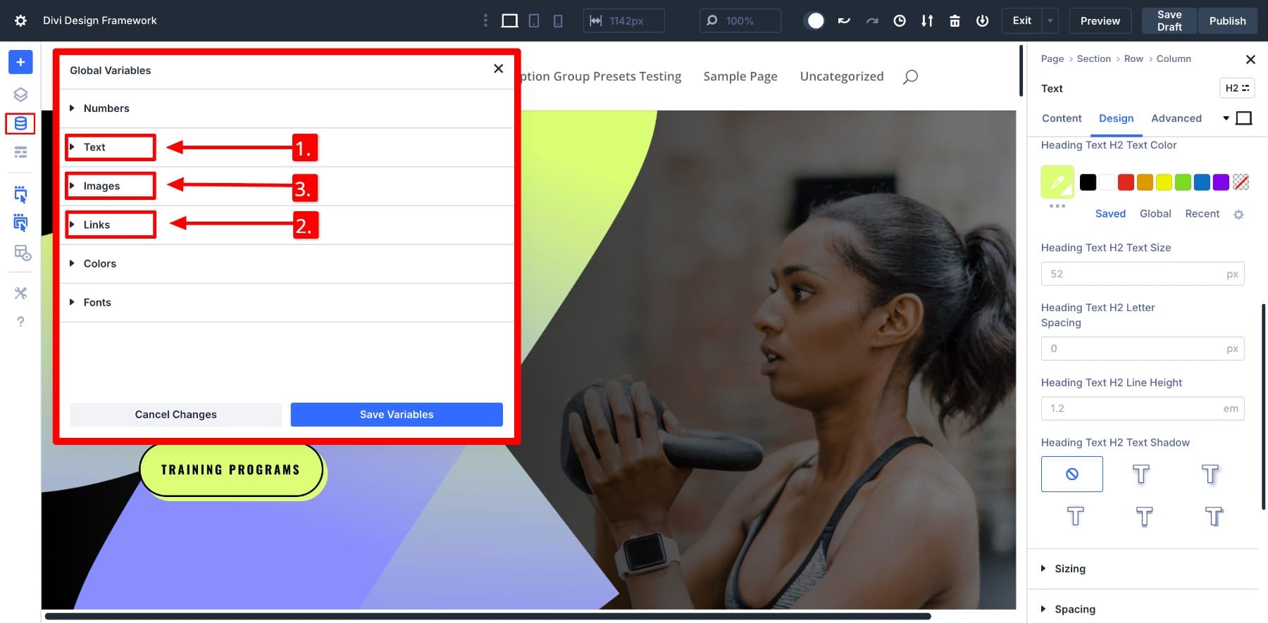 Salva contenuto ricorrente nelle variabili di progettazione