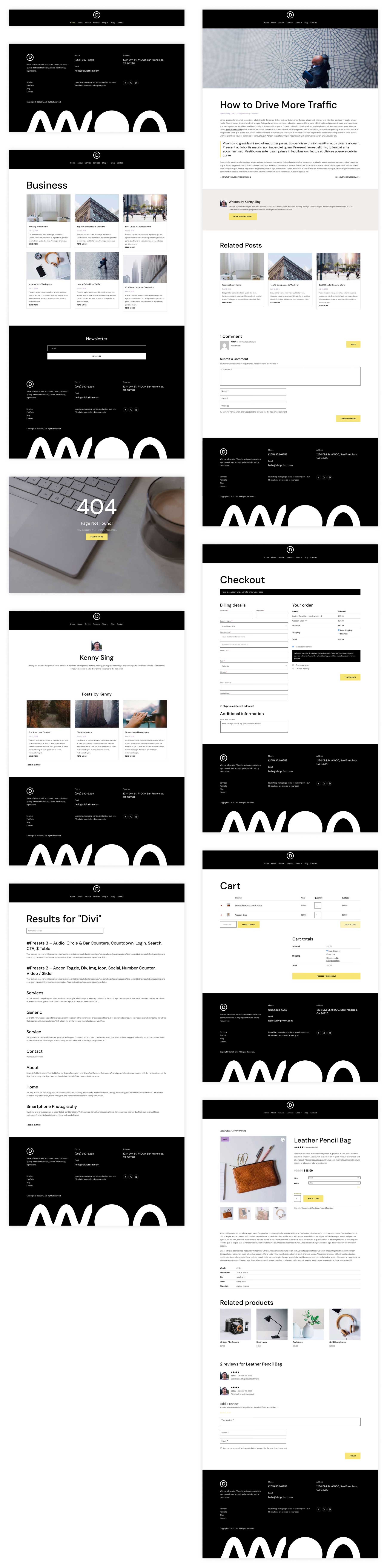 DiviのPR会社のスターターサイト
