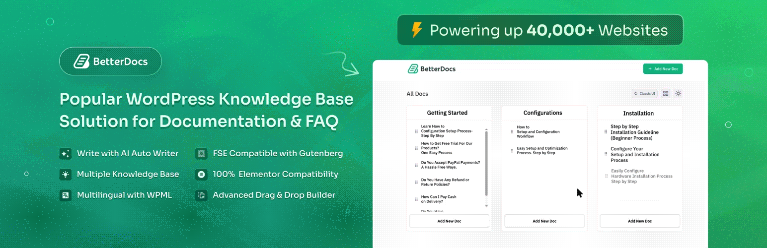 BetterDocs-ナレッジベースプラグイン BetterDocs - Knowledge base plugin