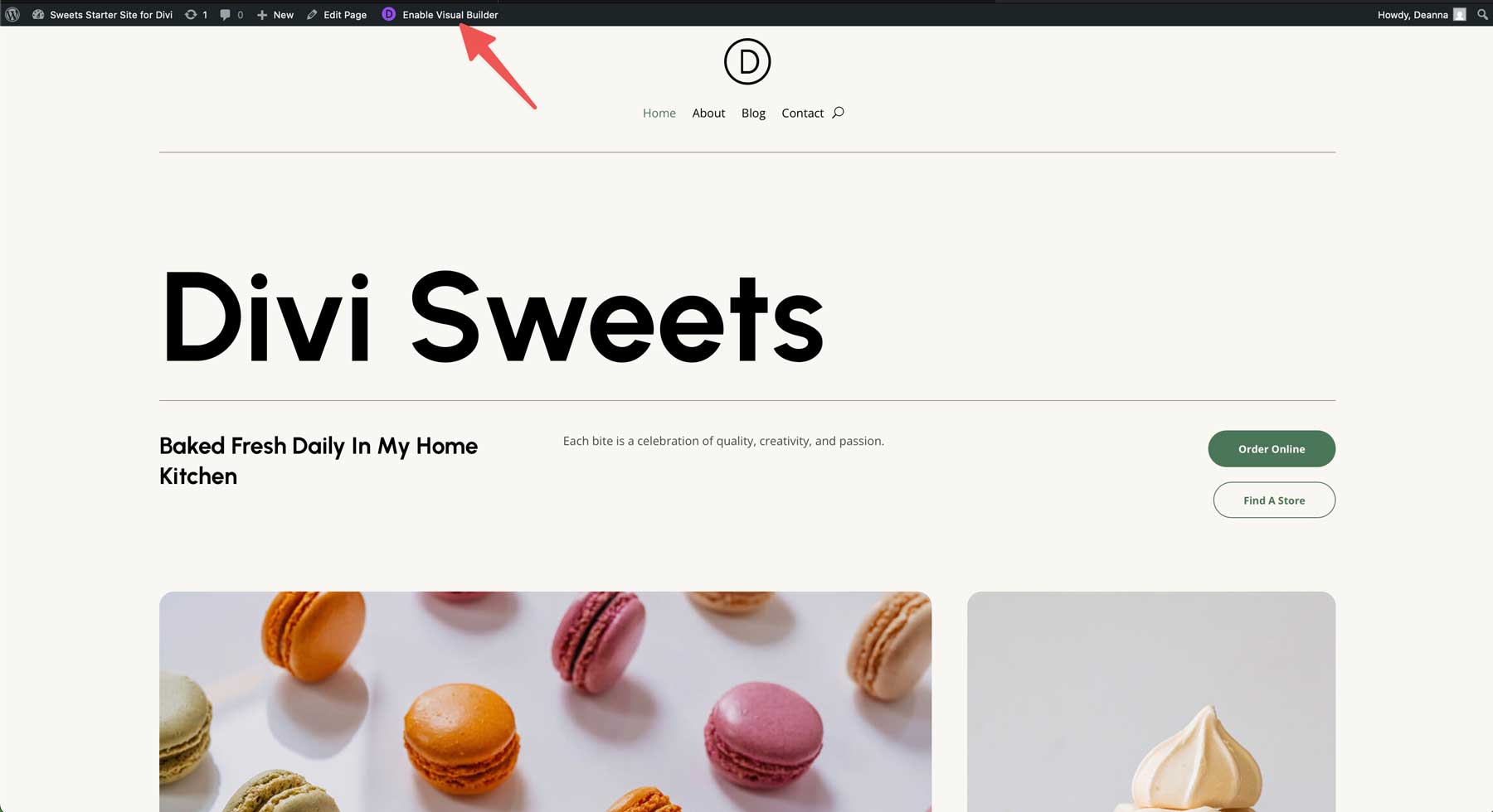Diviのスイーツスターターサイト