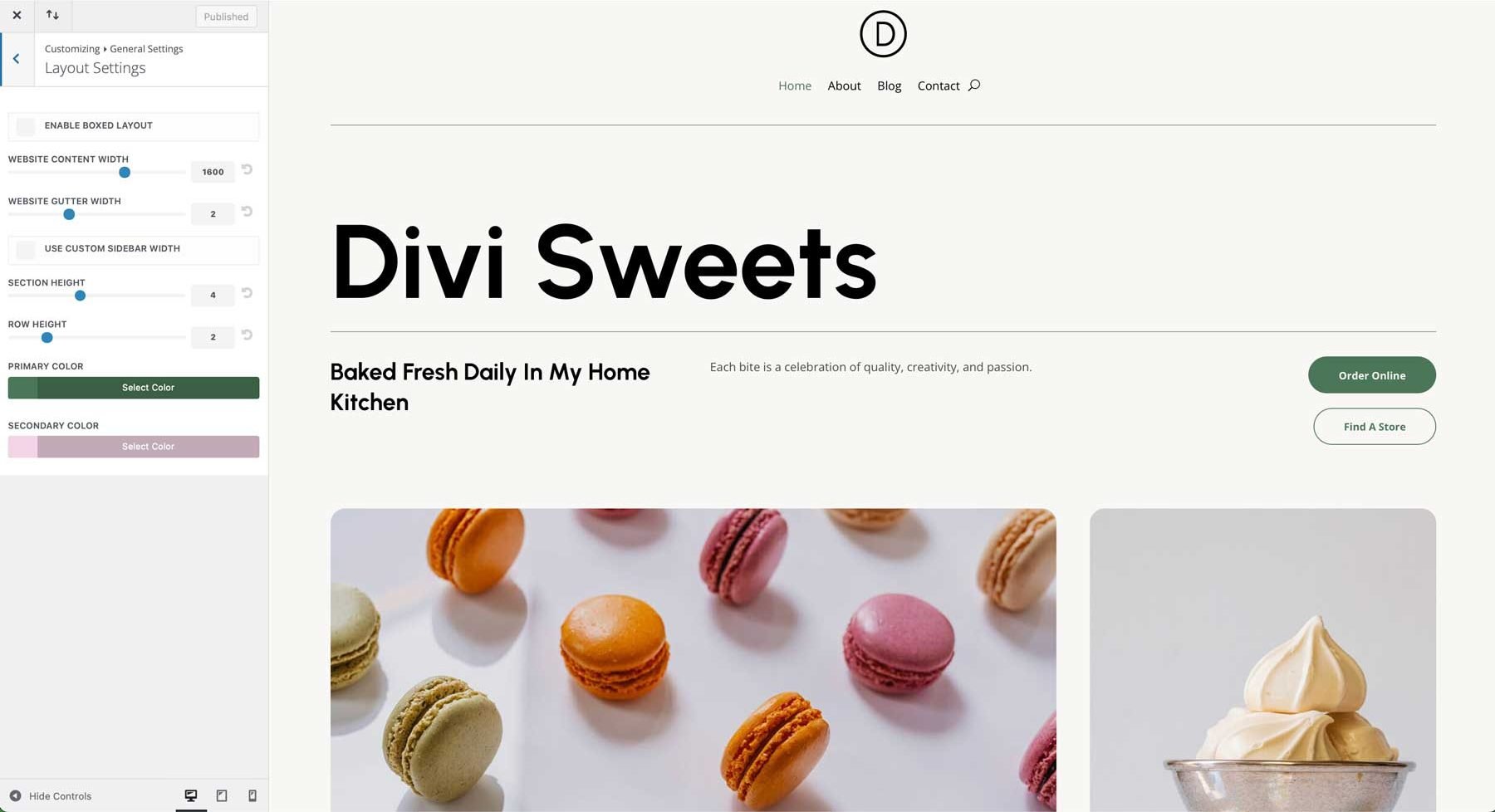Diviのスイーツスターターサイト