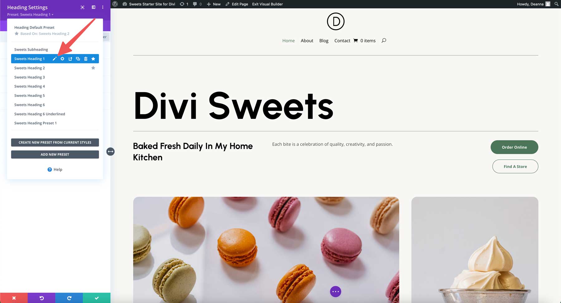 Diviのスイーツスターターサイト