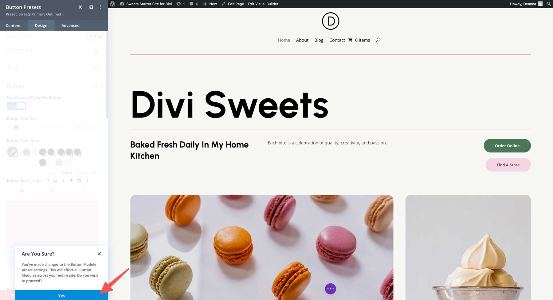 Diviのスイーツスターターサイト