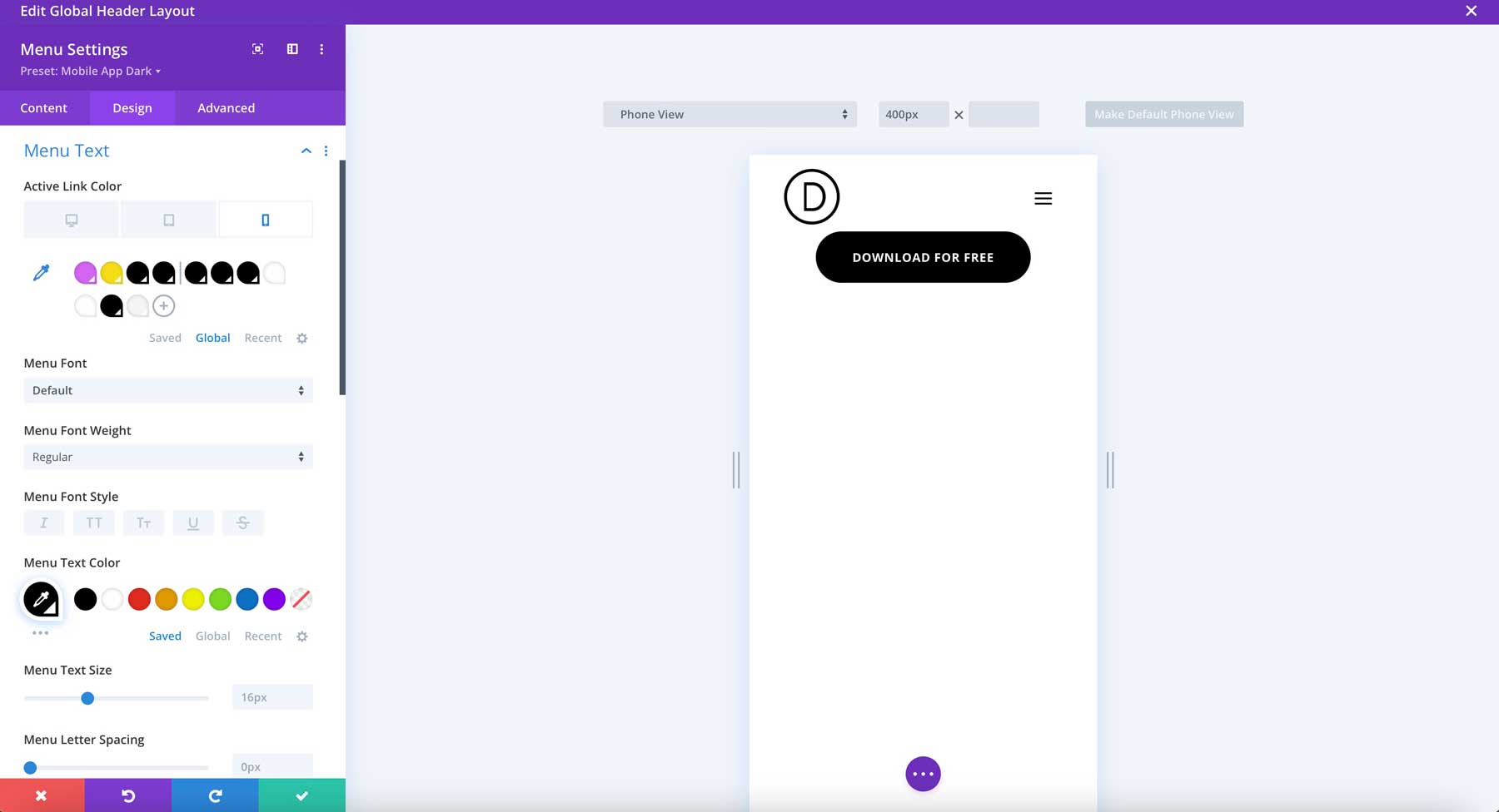 Situs starter aplikasi seluler untuk divi