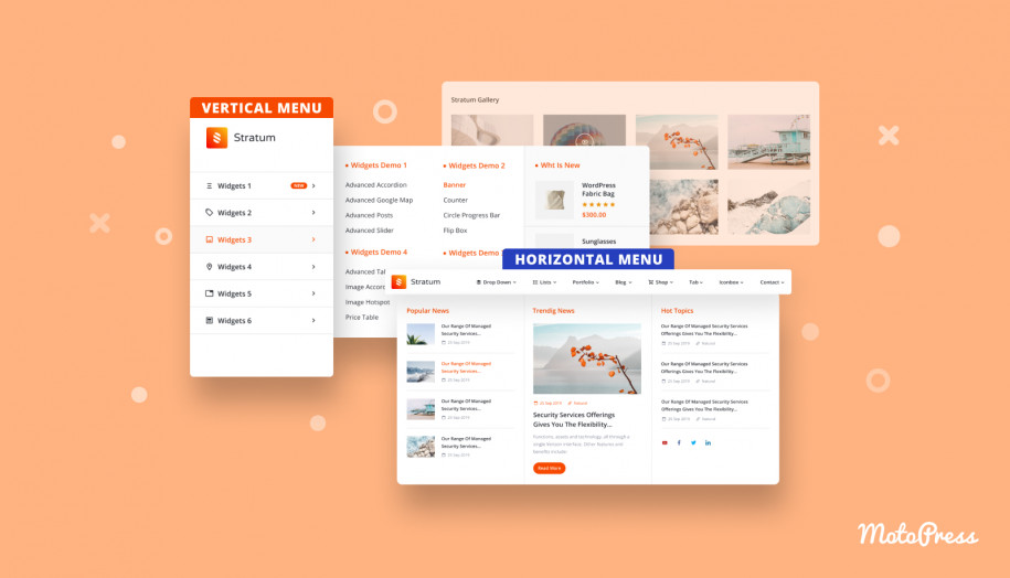 Mega exemplos de menus