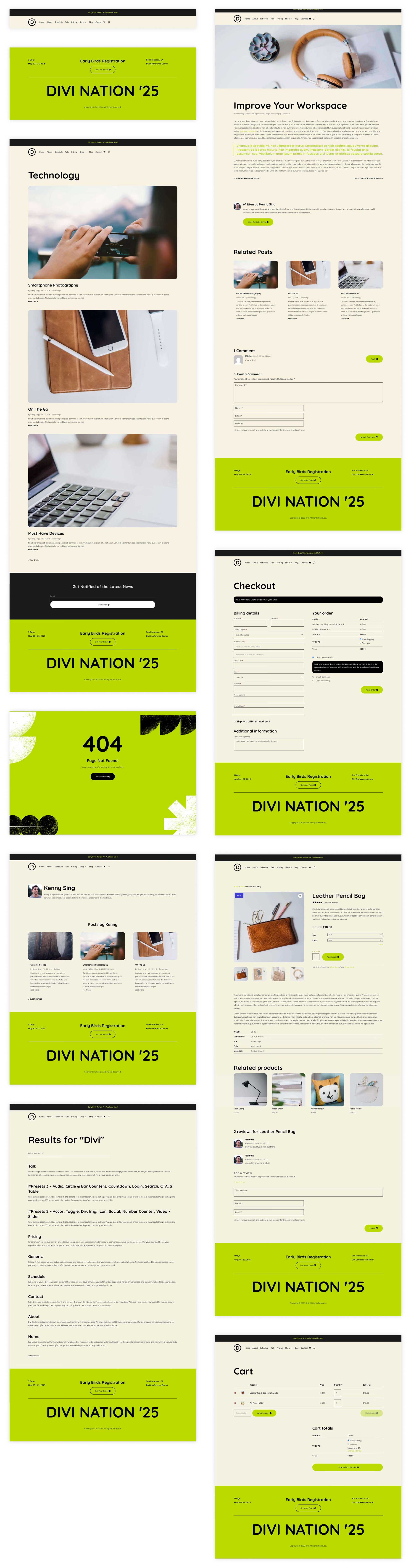 Sito di avviamento Meetup per Divi