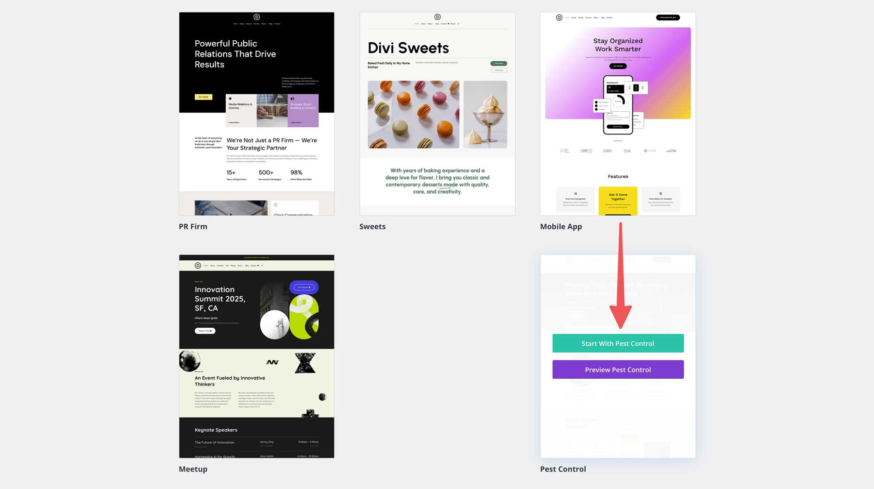 DIVIの害虫駆除スターターサイト
