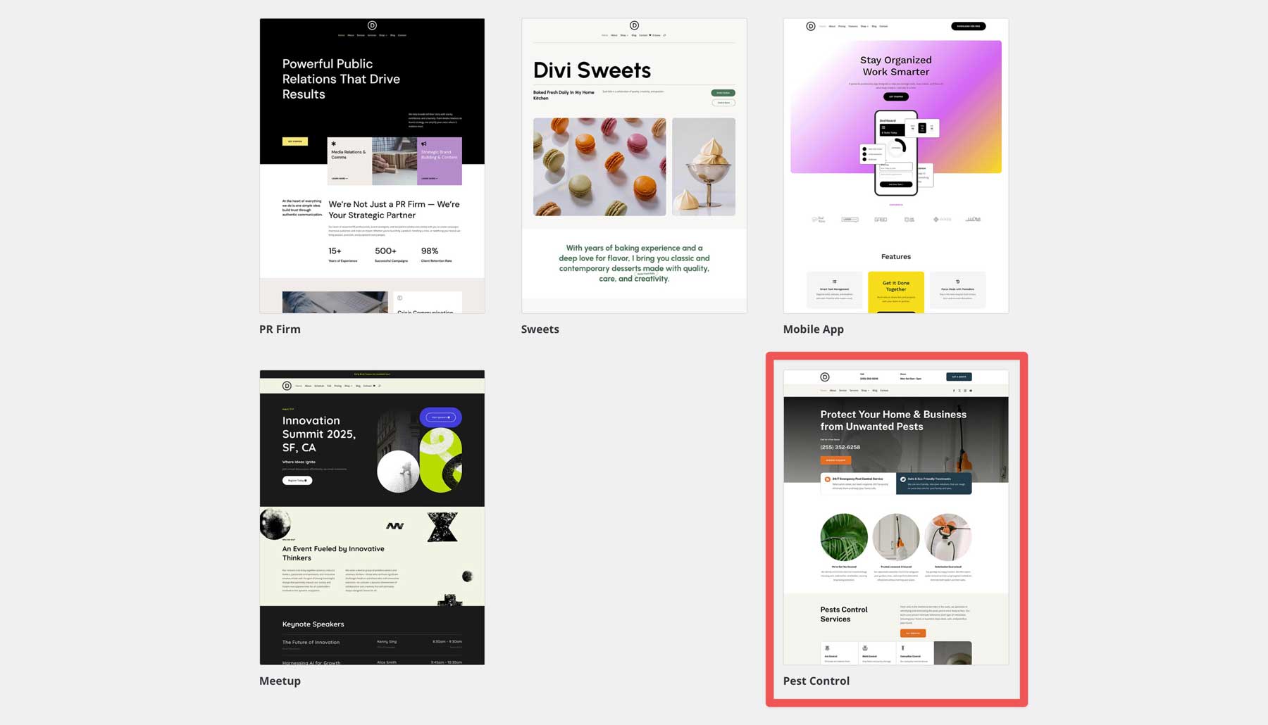 DIVIの害虫駆除スターターサイト