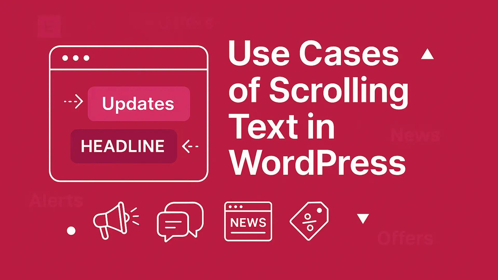 Elementor 1を使用してWordPressにスクロールテキストを追加する方法 Use Cases of Scrolling Text in WordPress
