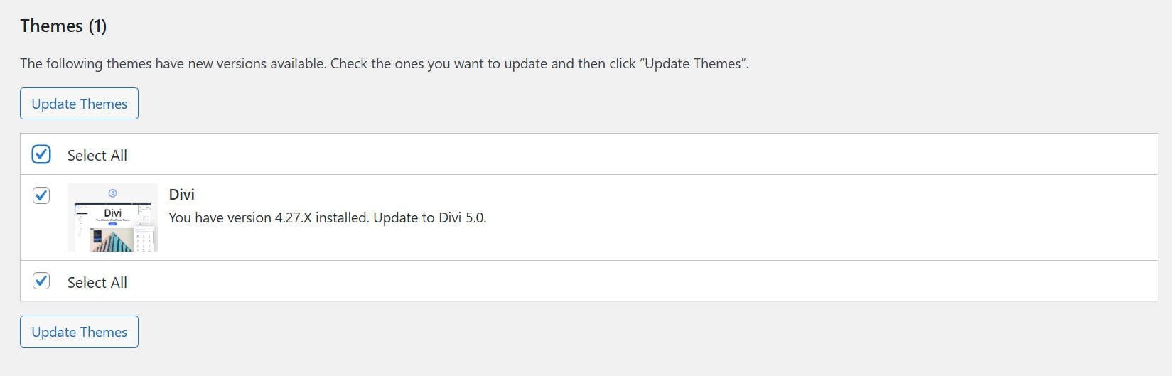 Divi 5テーマの更新が最終的にリリースされたときのモックアップ