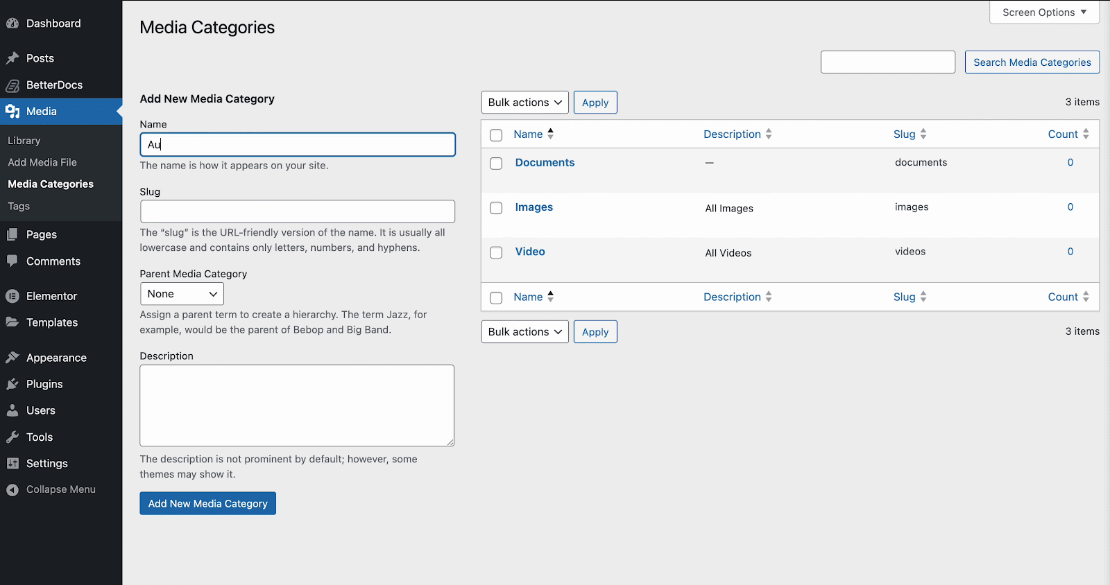 WordPress Media Library WordPress Media Library