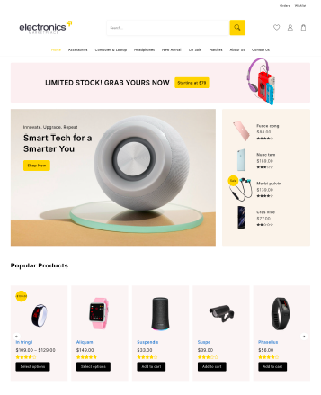 Beste WooCommerce -Themen mit Demo -Inhalt 2 electronics megamarket 3232