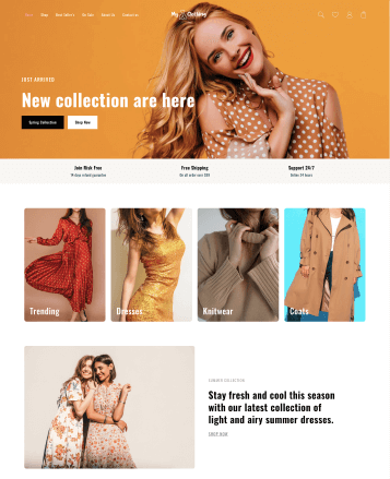 Beste WooCommerce -Themen mit Demo -Inhalt 12 Clothing website template