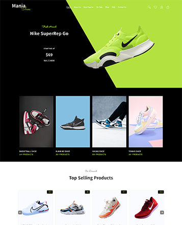 Beste Woocommerce -Themen mit Demo -Inhalten 20 sneaker and shoes