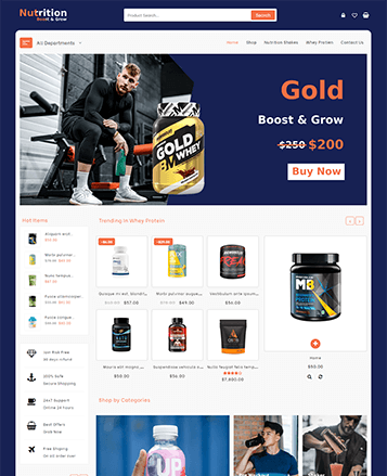 Beste WooCommerce -Themen mit Demo -Inhalt 74 nutrition supplements