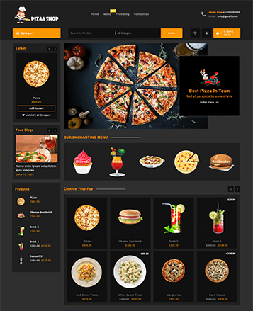 Beste WooCommerce -Themen mit Demo -Inhalt 43 pizza shop