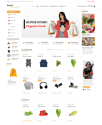 Beste WooCommerce -Themen mit Demo -Inhalt 65 supermarket royalshop