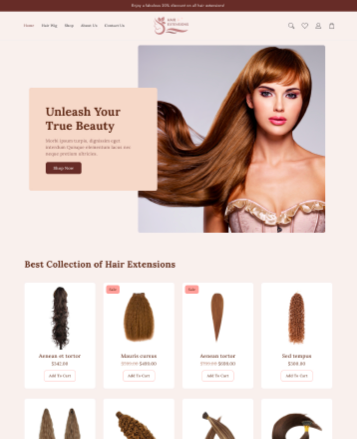 Beste WooCommerce -Themen mit Demo -Inhalt 10 hair extensions 7133