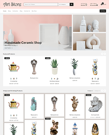 Beste WooCommerce -Themen mit Demo -Inhalt 37 art store