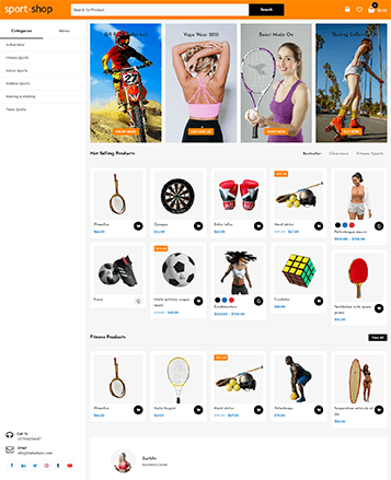 Beste WooCommerce -Themen mit Demo -Inhalt 59 sport shop