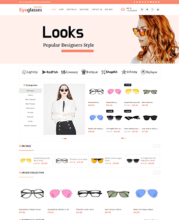 Beste WooCommerce -Themen mit Demo -Inhalt 55 eyeglasses