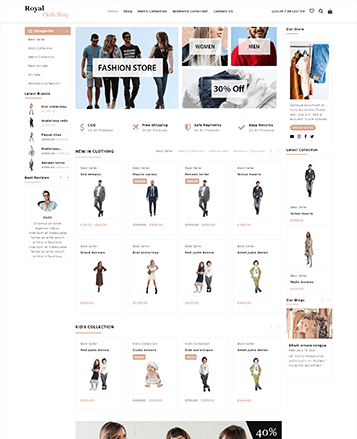 Beste WooCommerce -Themen mit Demo -Inhalt 66 cloth royal shop