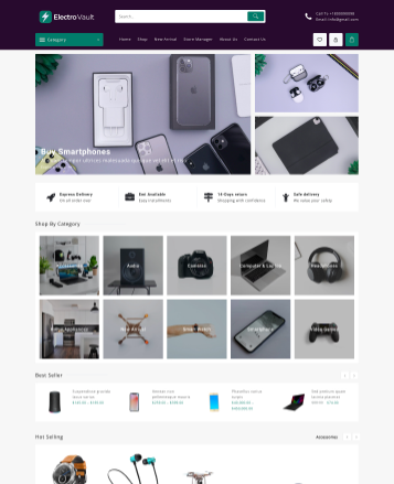 Beste WooCommerce -Themen mit Demo -Inhalt 41 electrovault 7201