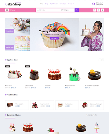 Beste WooCommerce -Themen mit Demo -Inhalt 53 cake shop