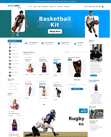 Beste WooCommerce -Themen mit Demo -Inhalt 63 royalshoppro
