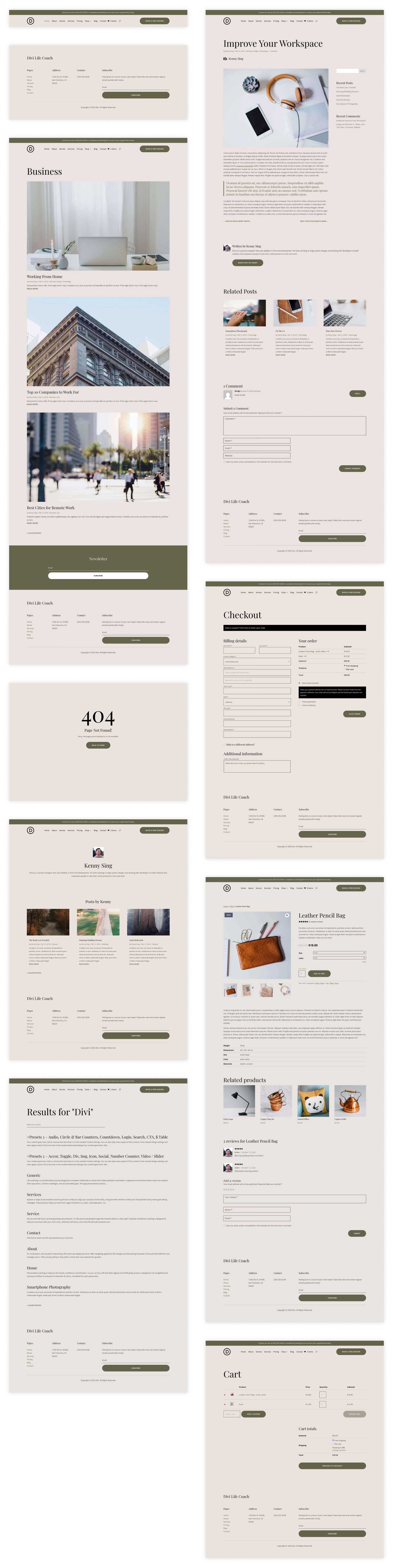 Life Coach Starter Site für Divi