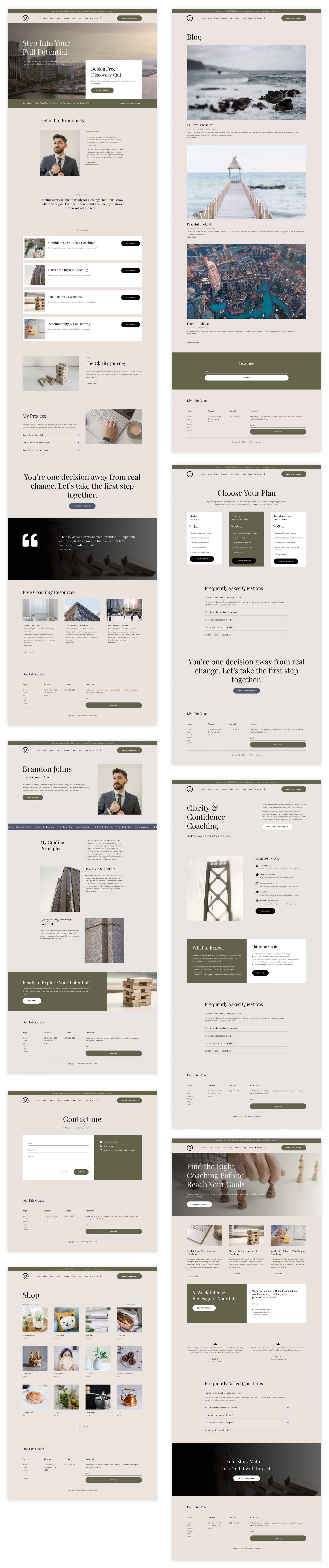 Life Coach Starter Site für Divi
