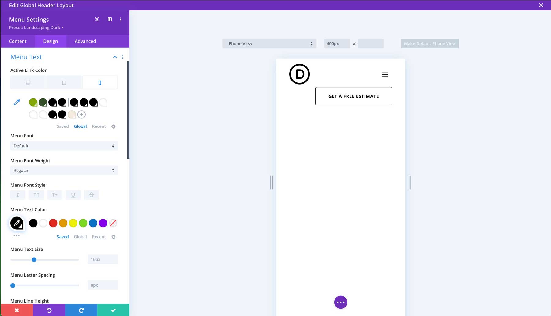 Situs starter lansekap untuk Divi