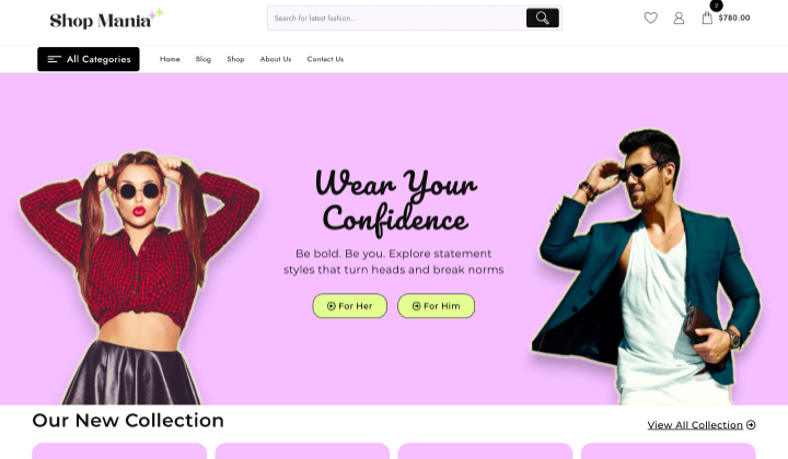 Store de ropa de 11+ temas de WooCommerce para WordPress 1 Apparel store