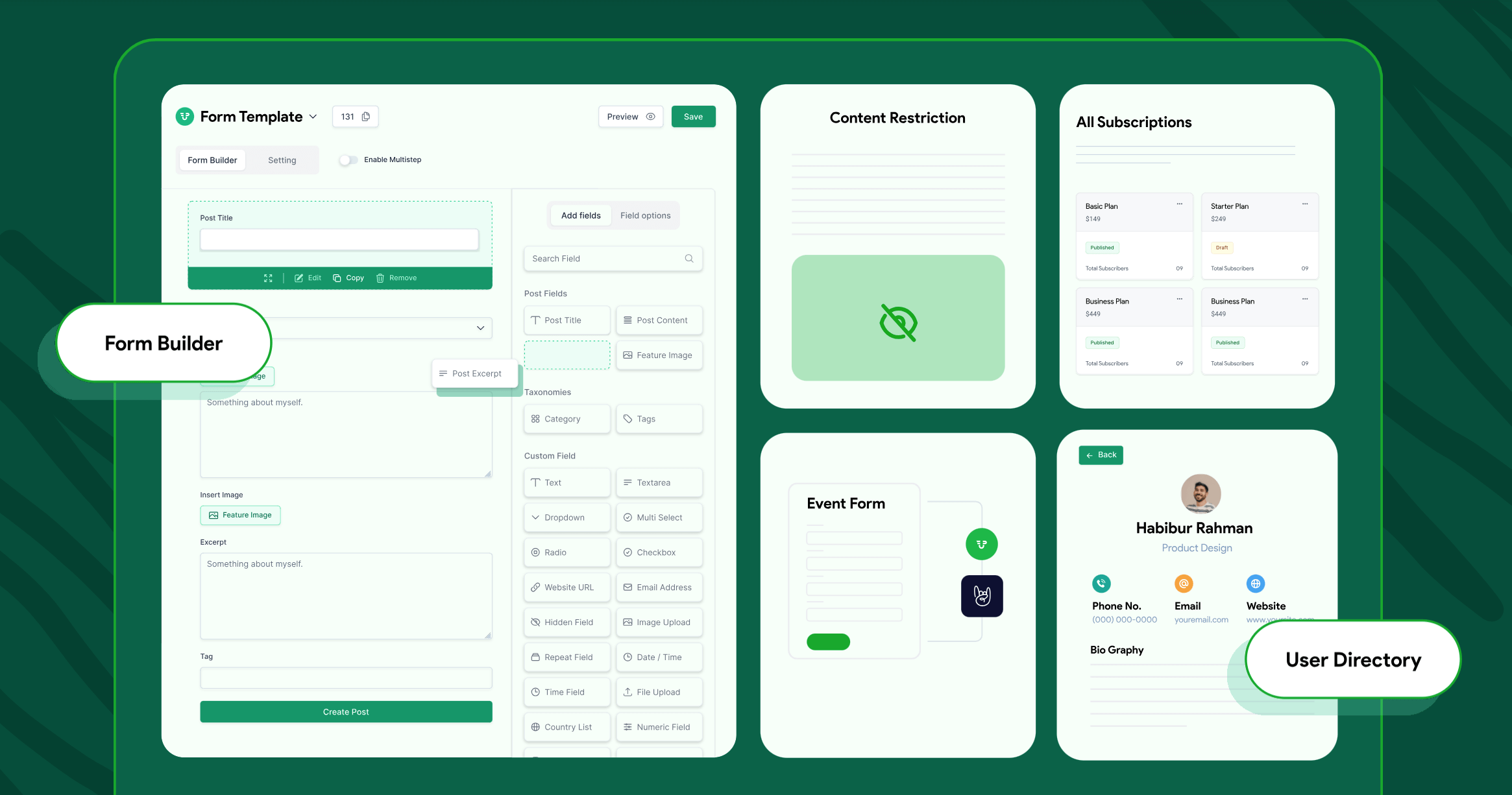 WP User Frontend Pro와 함께 강력한 사용자 디렉토리 구축