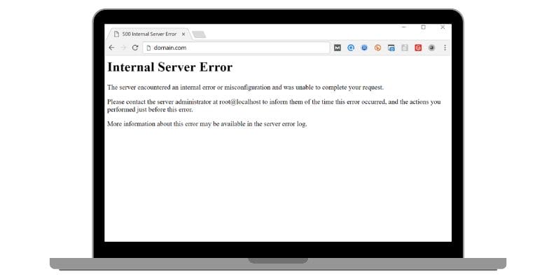 Erro do servidor 500 no WordPress