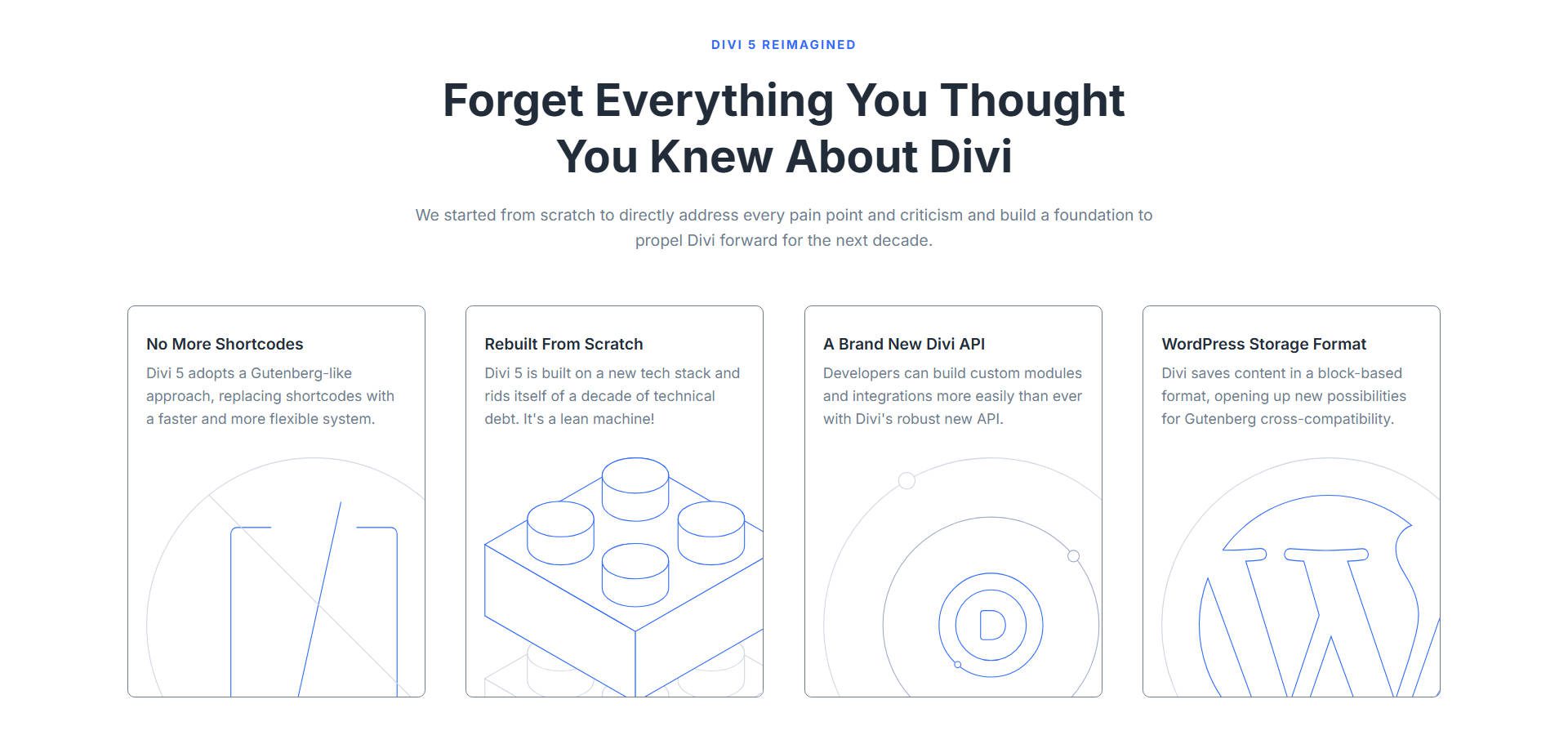 Divi reimmaginato Divi 5