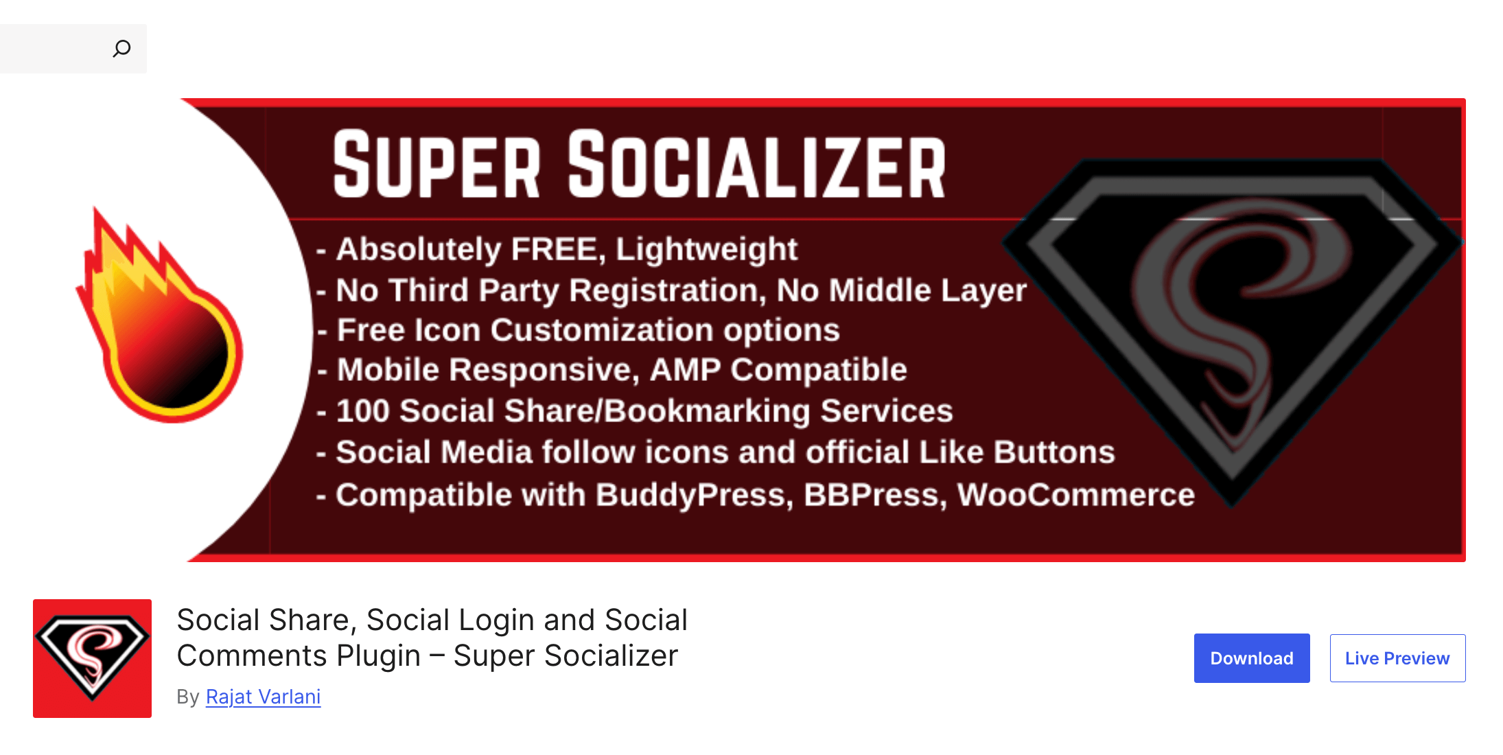 Super Socializer (ปลั๊กอิน WordPress)