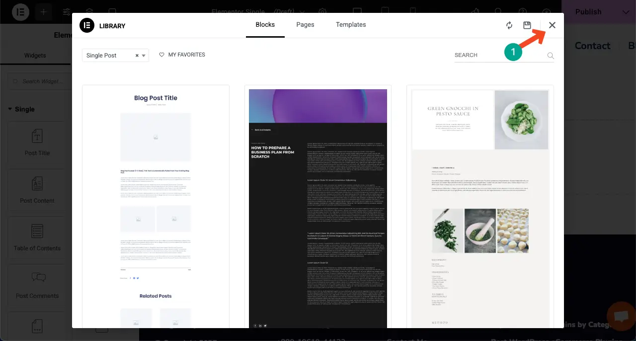 Comment créer une page Web dynamique dans WordPress avec Elementor 17 The Elementor Canvas is opened