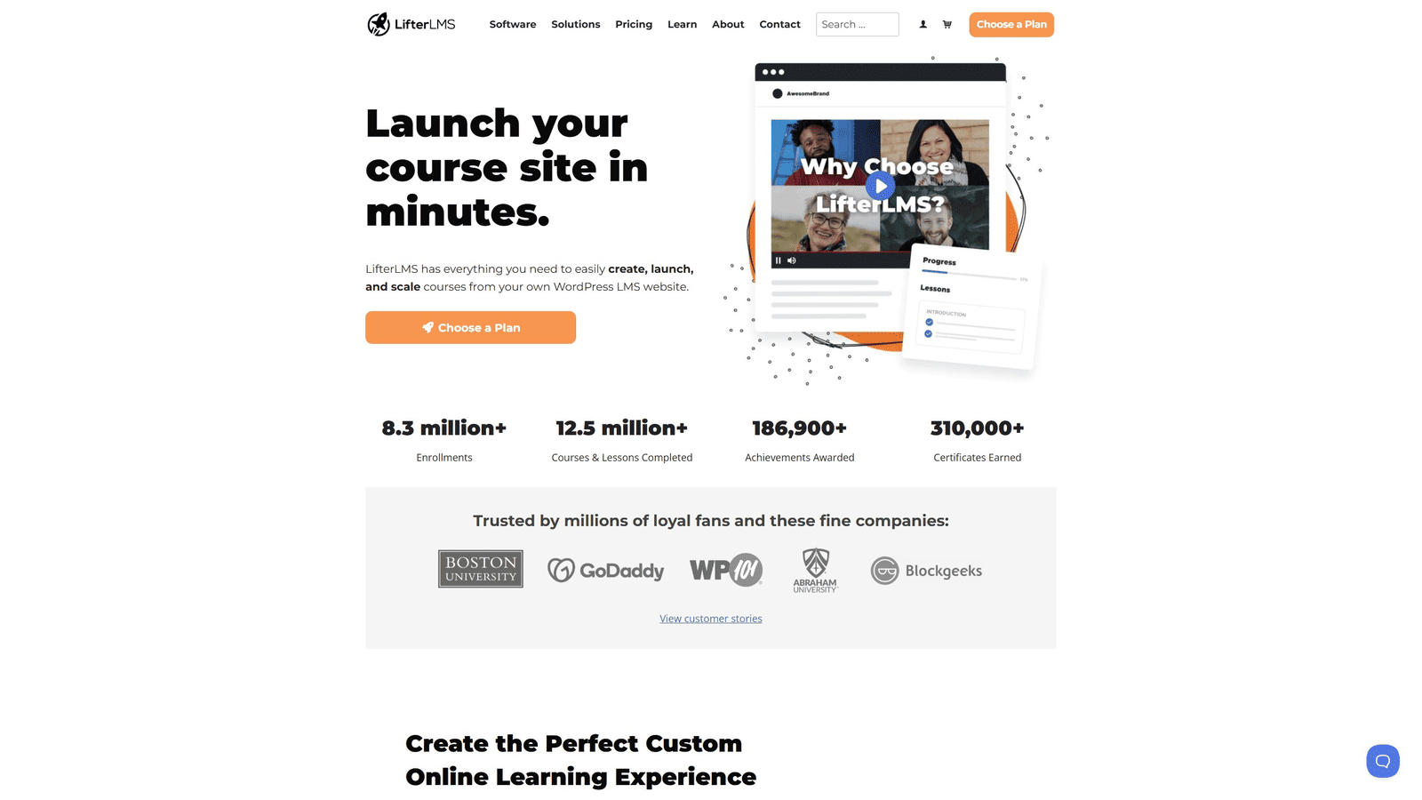 Illustration de Lifterlms, l'un des meilleurs plugins WordPress multi-vendeurs avec support de cours multi-instructeur.