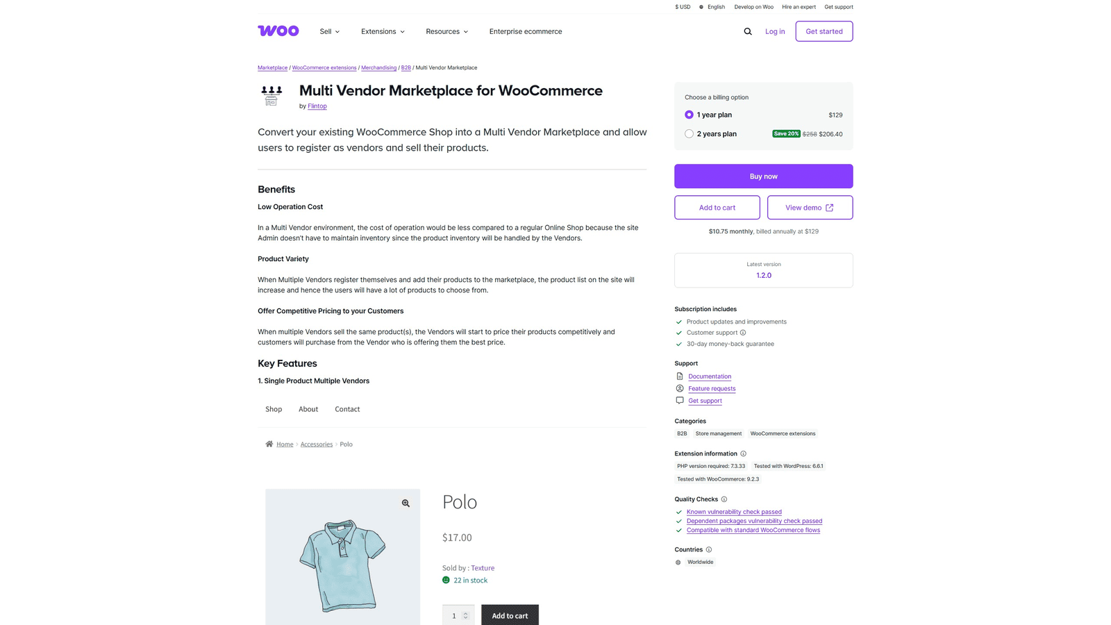 Image du marché multi-fournisseur pour WooCommerce, une puissante extension de marché pour WooCommerce avec une gestion de produits faciles et puissants.