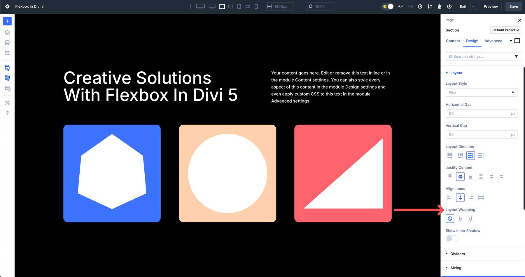 System układu Flexbox w Divi 5