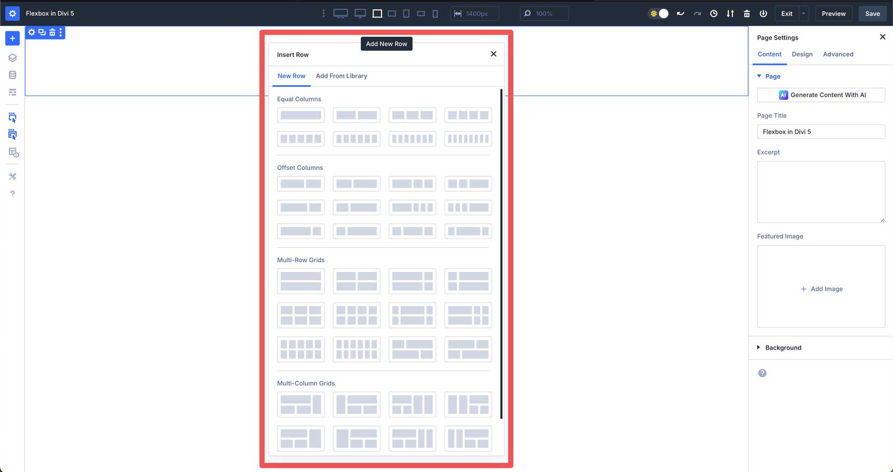 System układu Flexbox w Divi 5