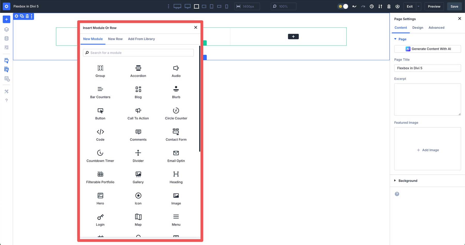 System układu Flexbox w Divi 5