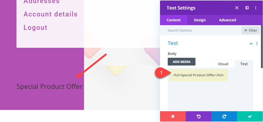 divi 特色產品部分