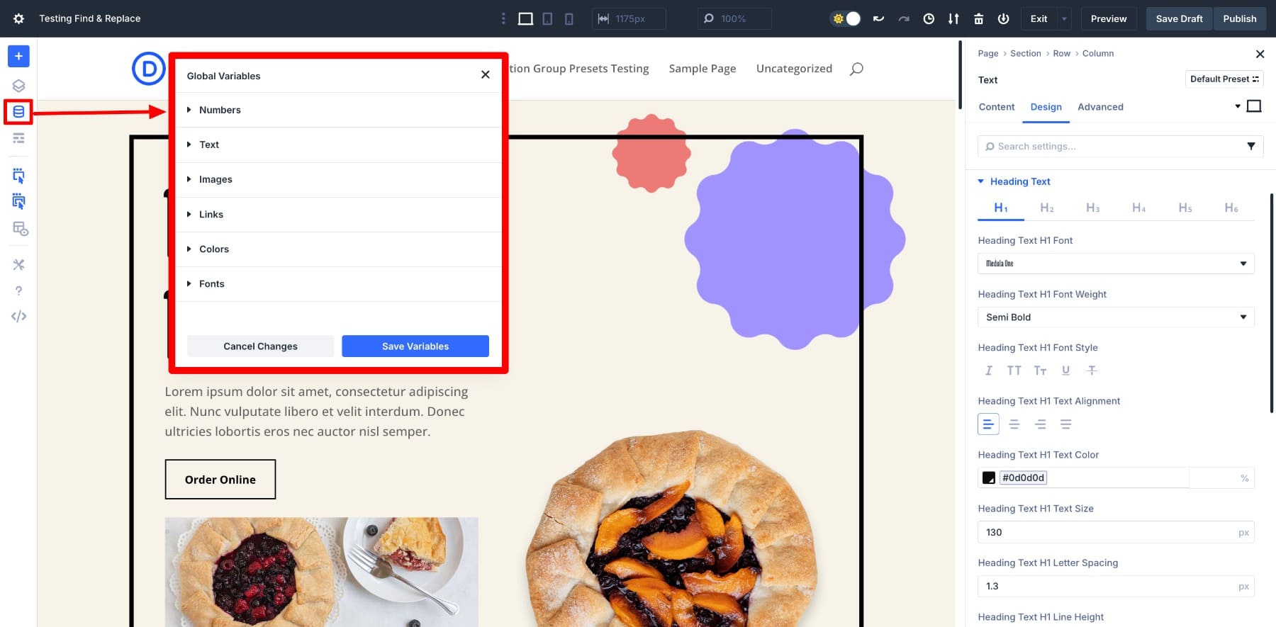 DIVI 5の変数マネージャー