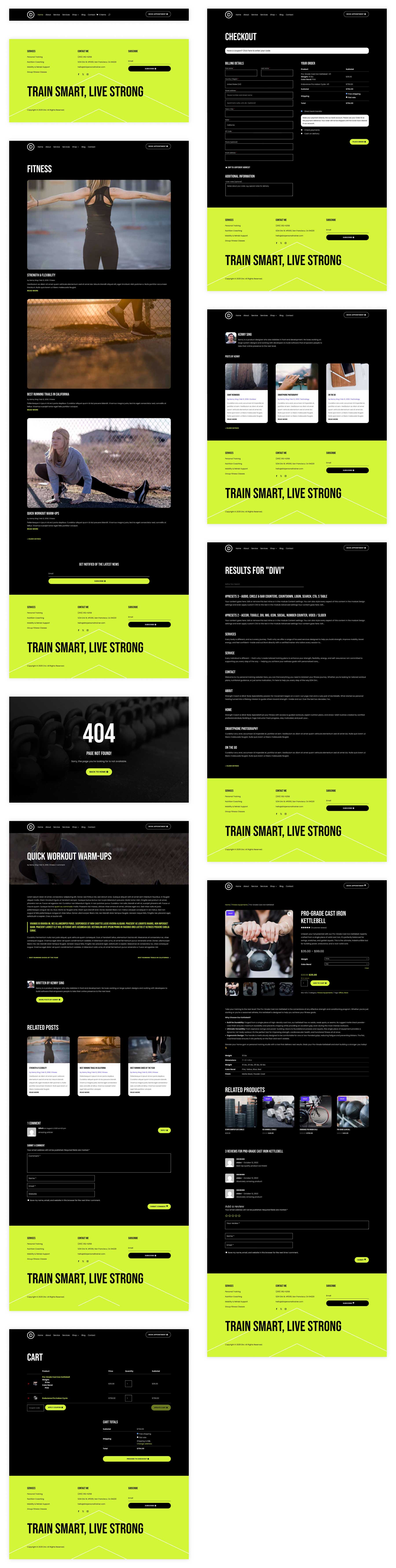 Personal Trainer Starter Site für Divi