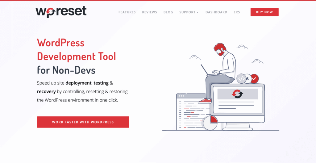 WP сбросить инструменты разработки WordPress для не-DEV