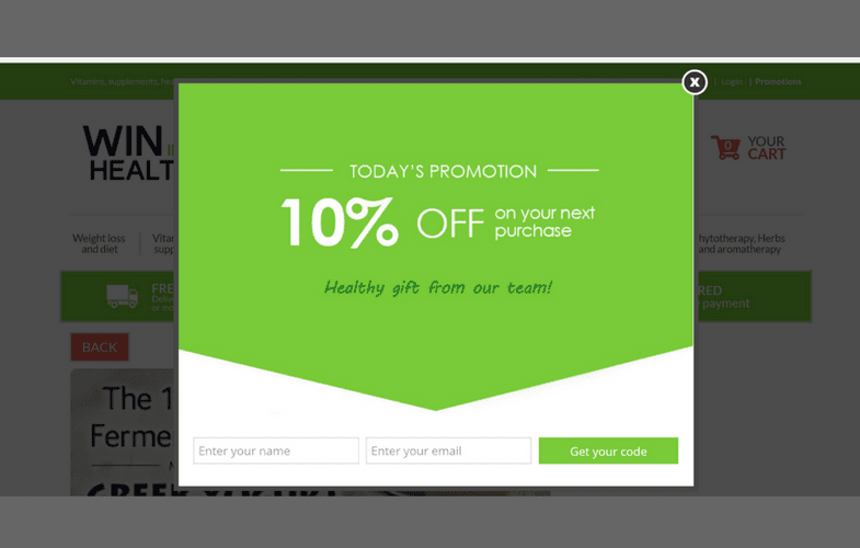 Lightbox-popup