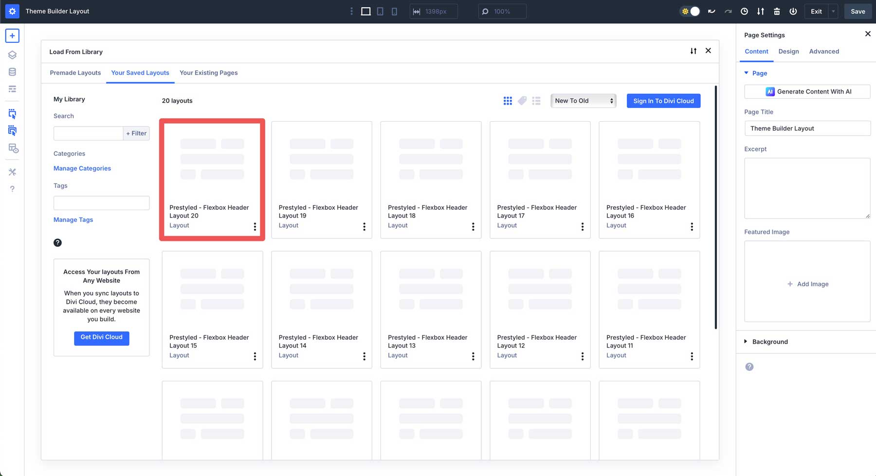 Divi 5 için Flexbox başlıkları